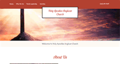 Desktop Screenshot of holyapostlesanglicanchurch.com