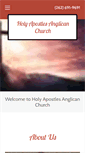Mobile Screenshot of holyapostlesanglicanchurch.com